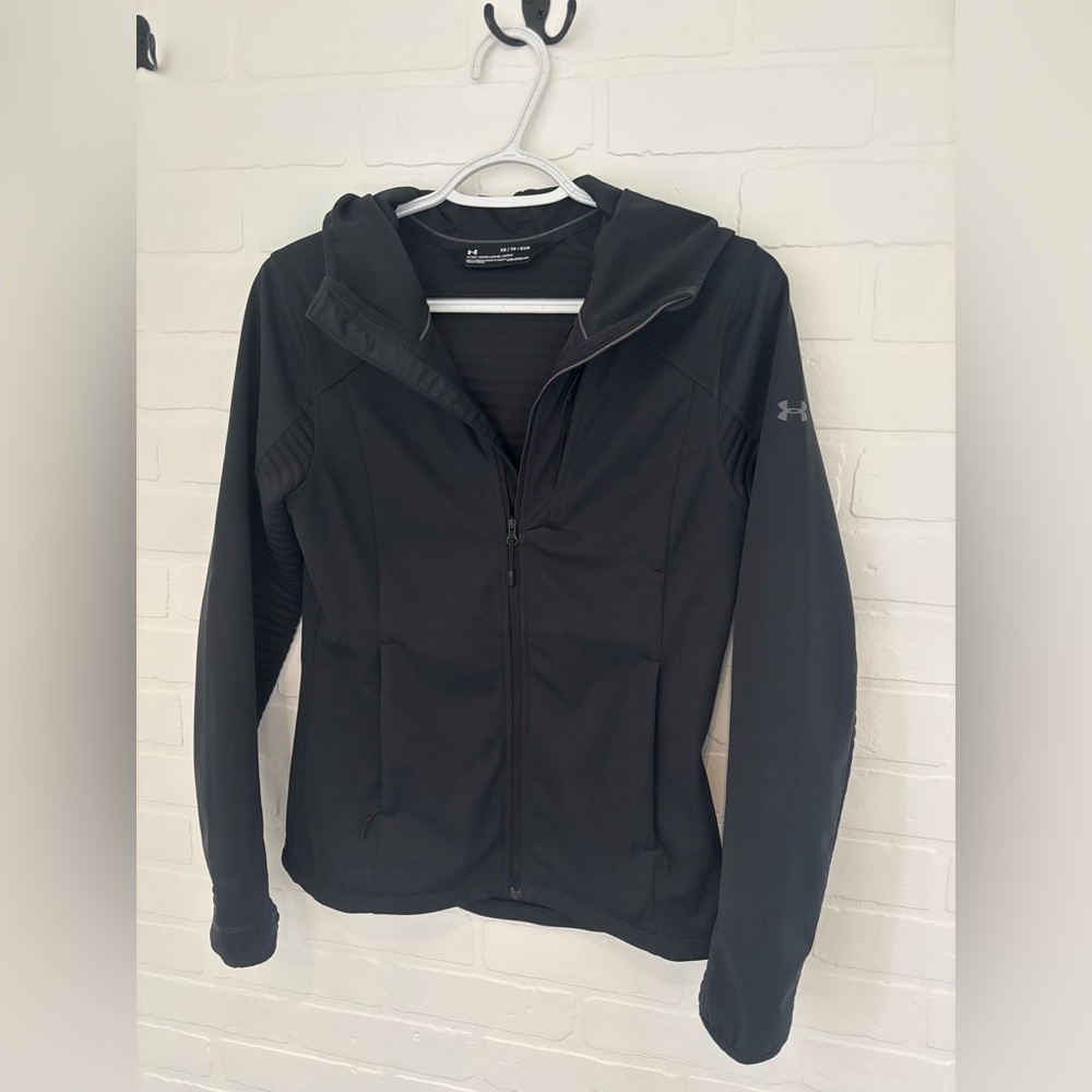 XS Black Under Armour Fitted Spring Jacket